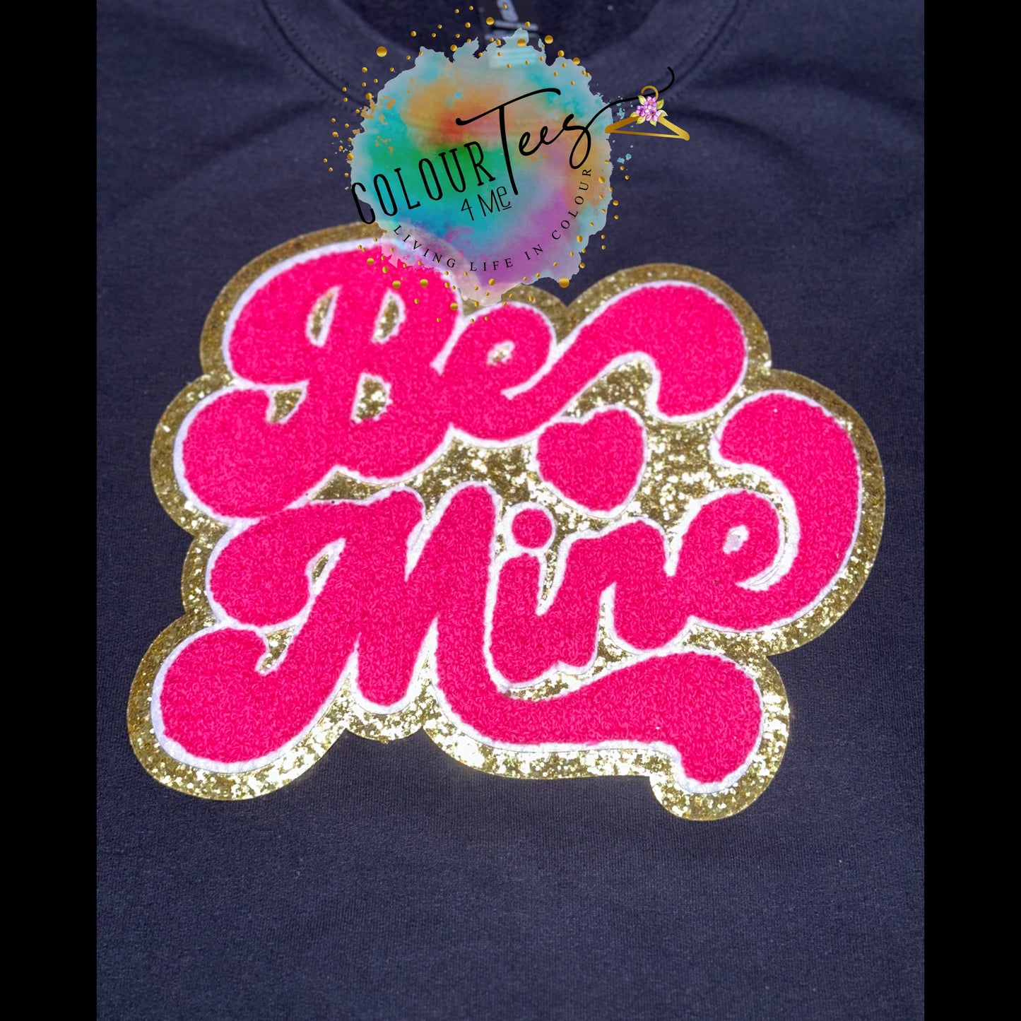 Be Mine (Hot Pink) Iron On Patch