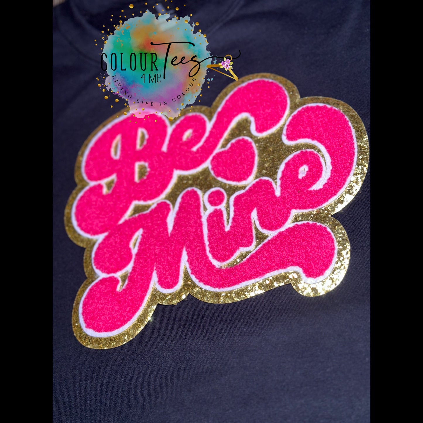 Be Mine (Hot Pink) Iron On Patch