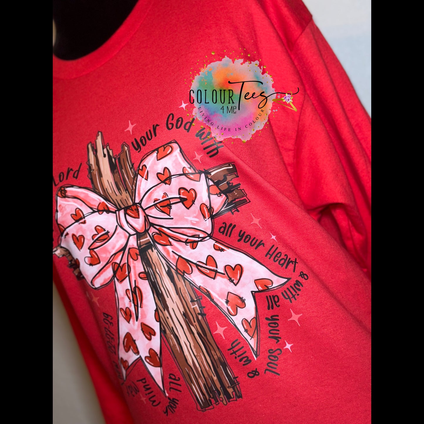 Matthew 22:33-39 Long Sleeve Valentine's Day Shirt