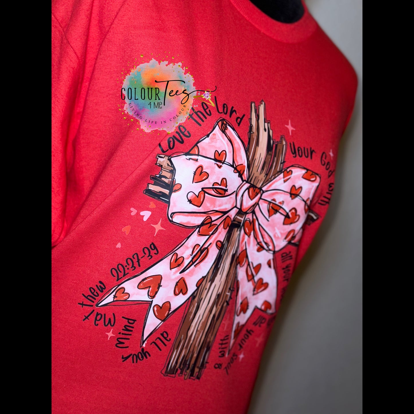 Matthew 22:33-39 Long Sleeve Valentine's Day Shirt