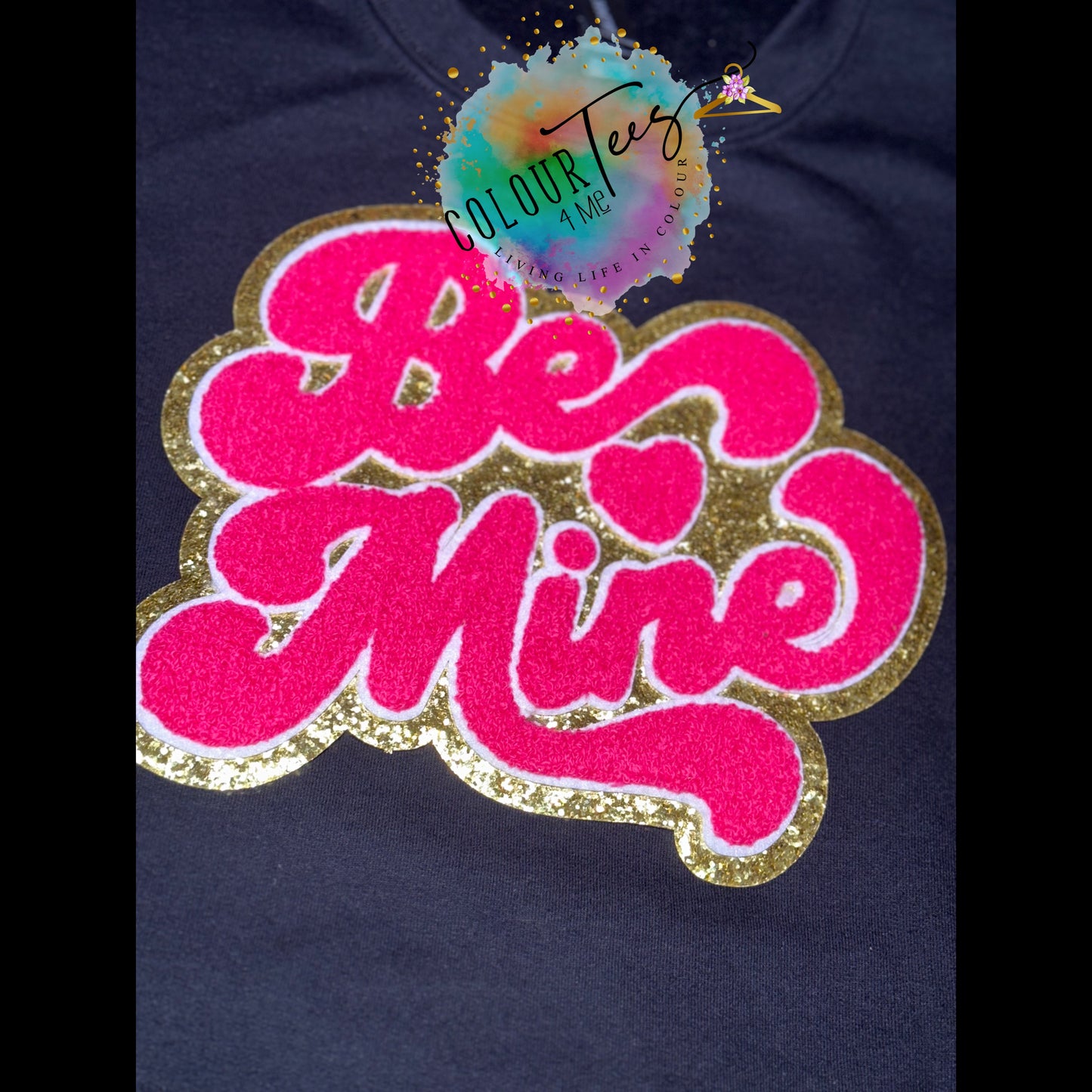 Be Mine (Hot Pink) Iron On Patch